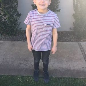 Zara boys size 6 black skinny jeans